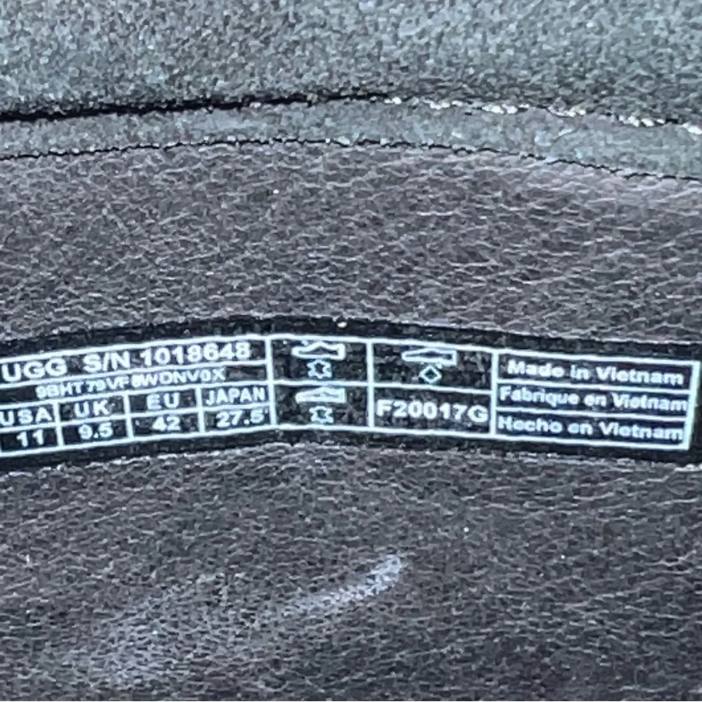 UGG Coldin Black Shearling Wedge Ankle Boots Size 11 - Picture 7 of 9